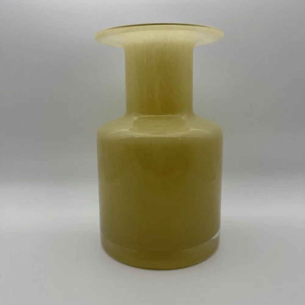Victoria Hagan Perfect Pieces Magnolia Glass Vase Yellow 8.5